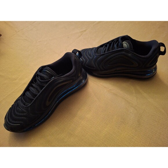 Nike Air Max 720 Triple Black Sneakers, Size 3.5Y / 5W - Brand New - Picture 8 of 8